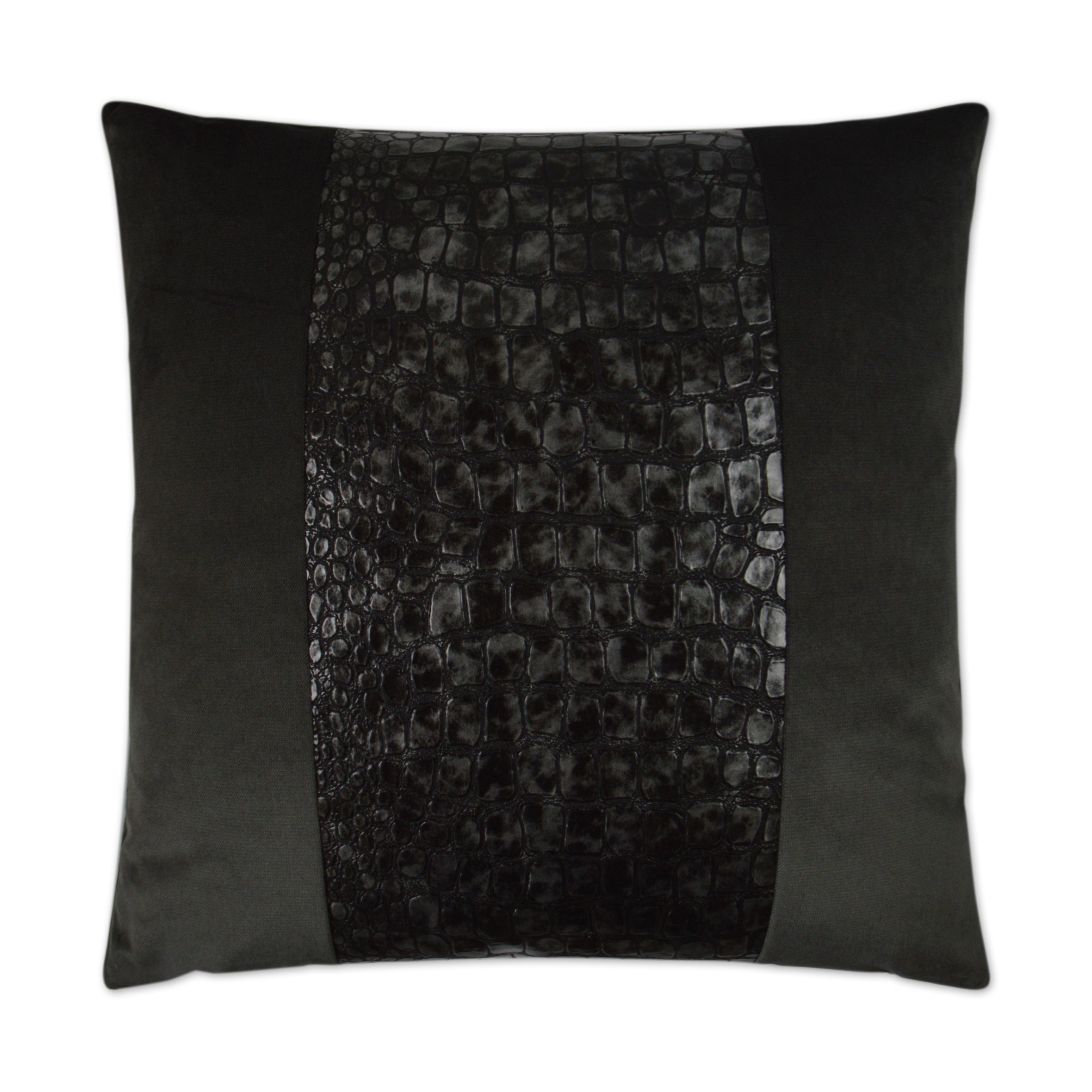 Bayou Charcoal Grey Throw Pillow 24 X 24 3035ch Throw Pillows