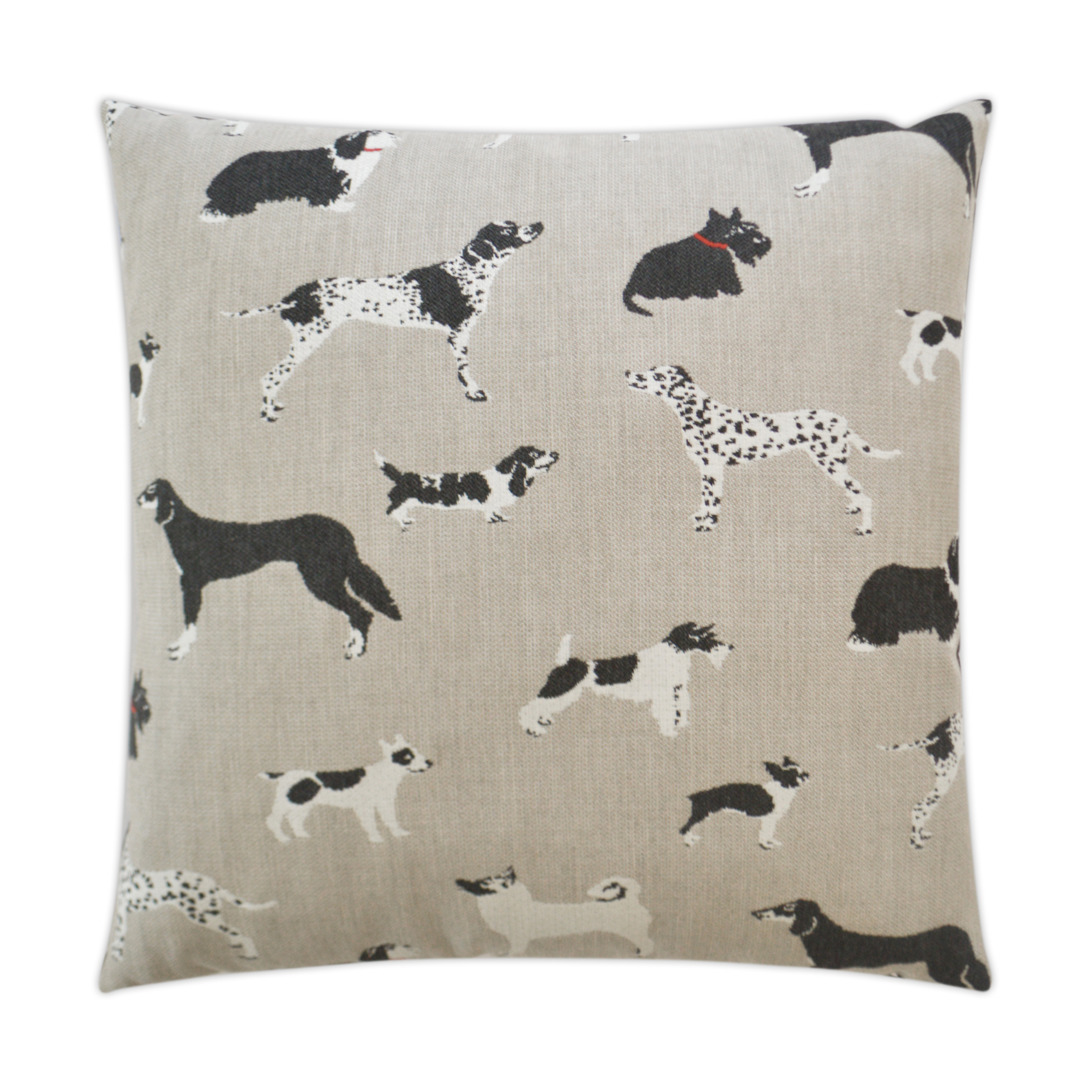 Fetch Black,grey,white Black,grey,white Outdoor Pillow 22 X 22