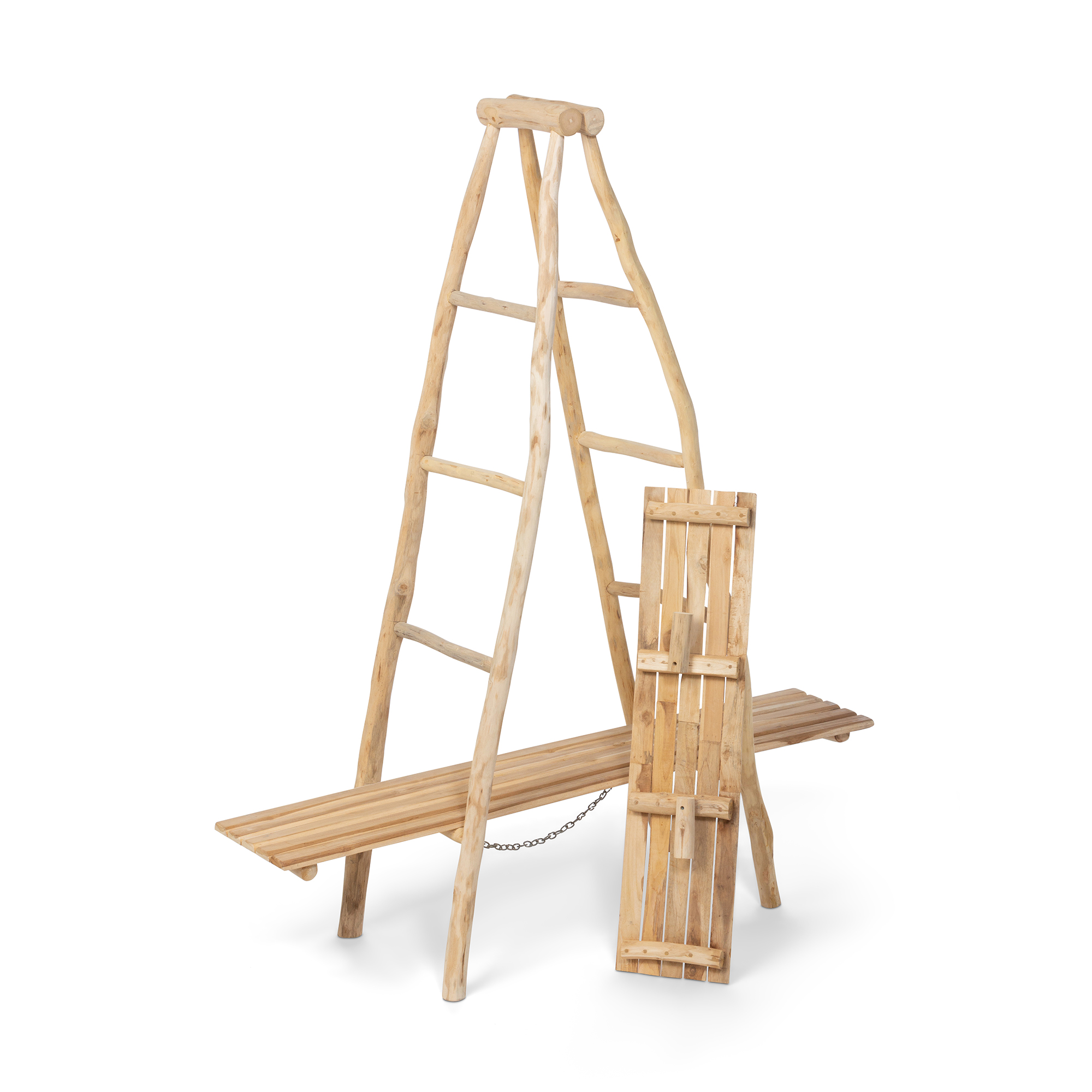 Natural Ladder Display Shelf Wall & Display Shelves