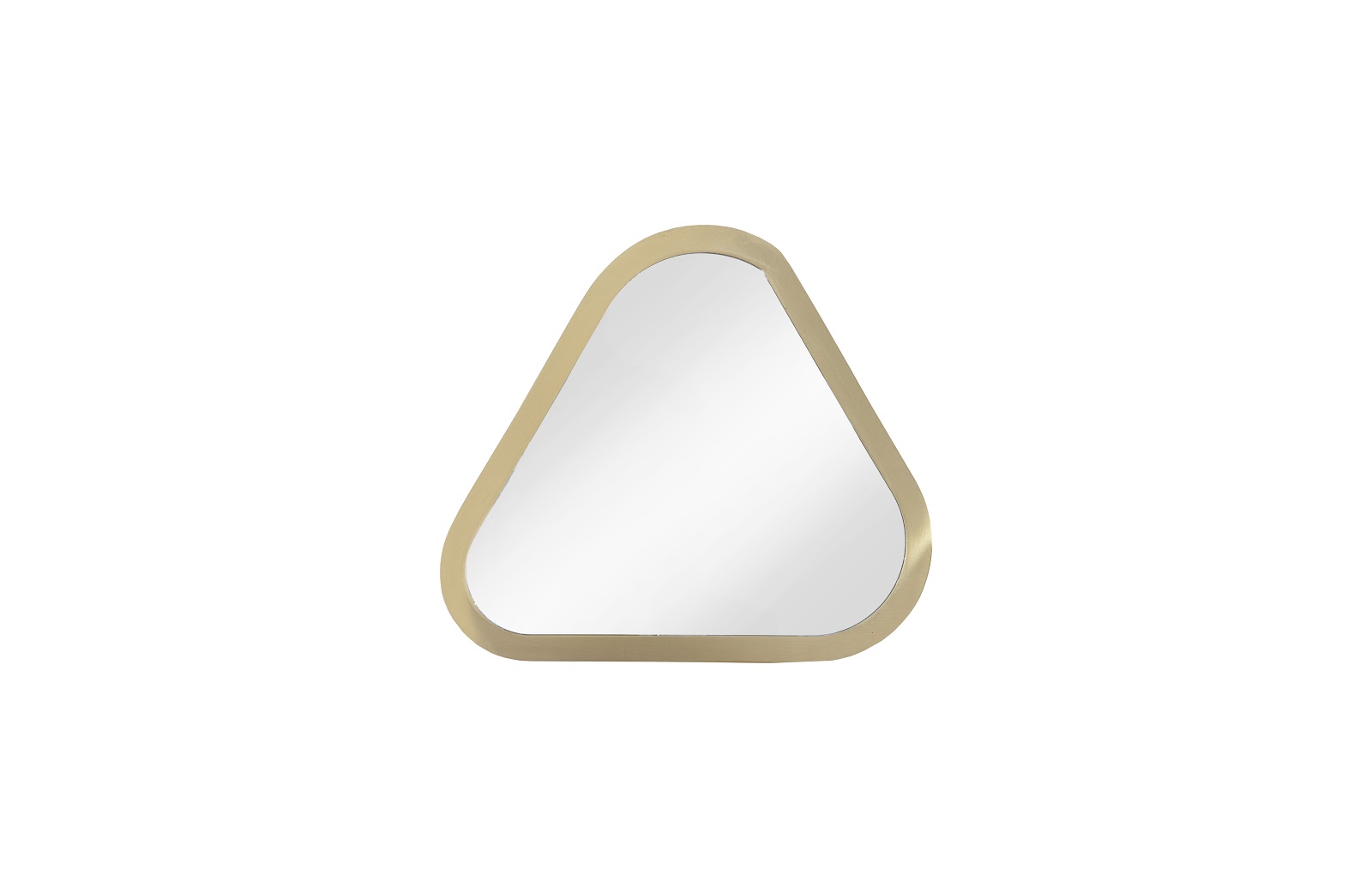 Phillips Collection Pebble Mirrors, Set Of 4, Brushed Brass Gold