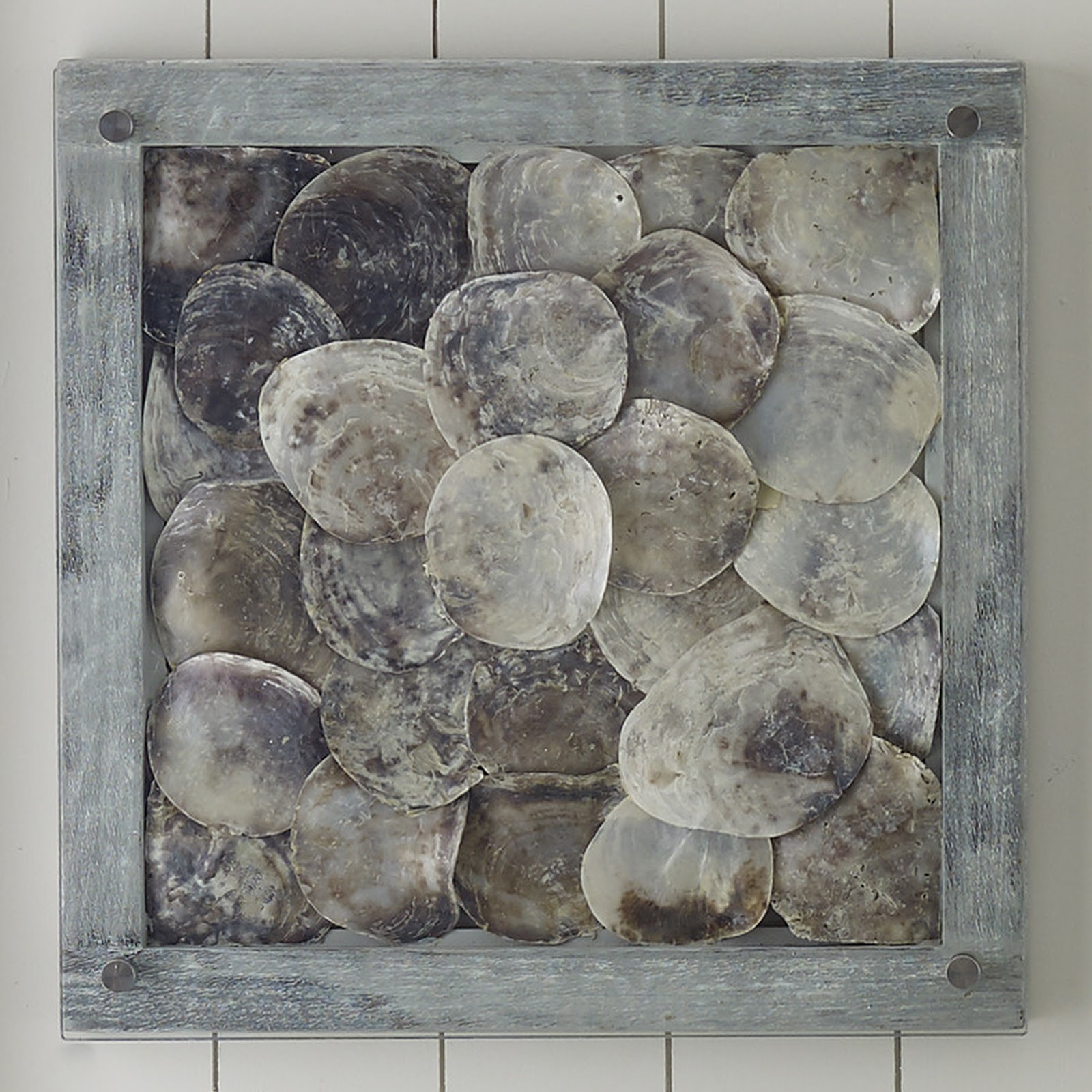 Shell Wall Tile, W/glass | Wall Accents