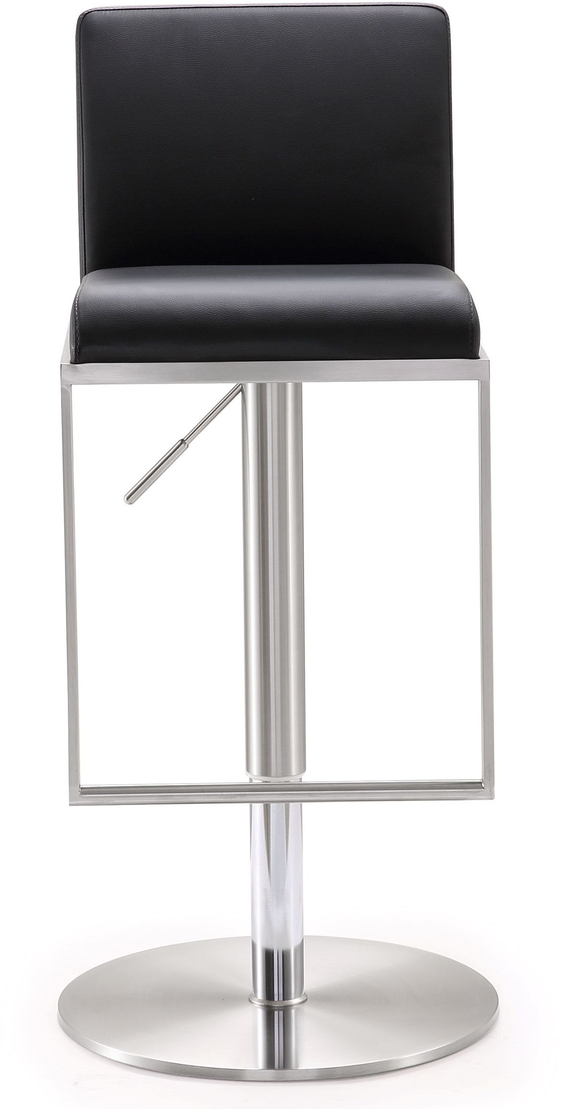 Amalfi Black Stainless Steel Adjustable Barstool Bar Stools & Counter