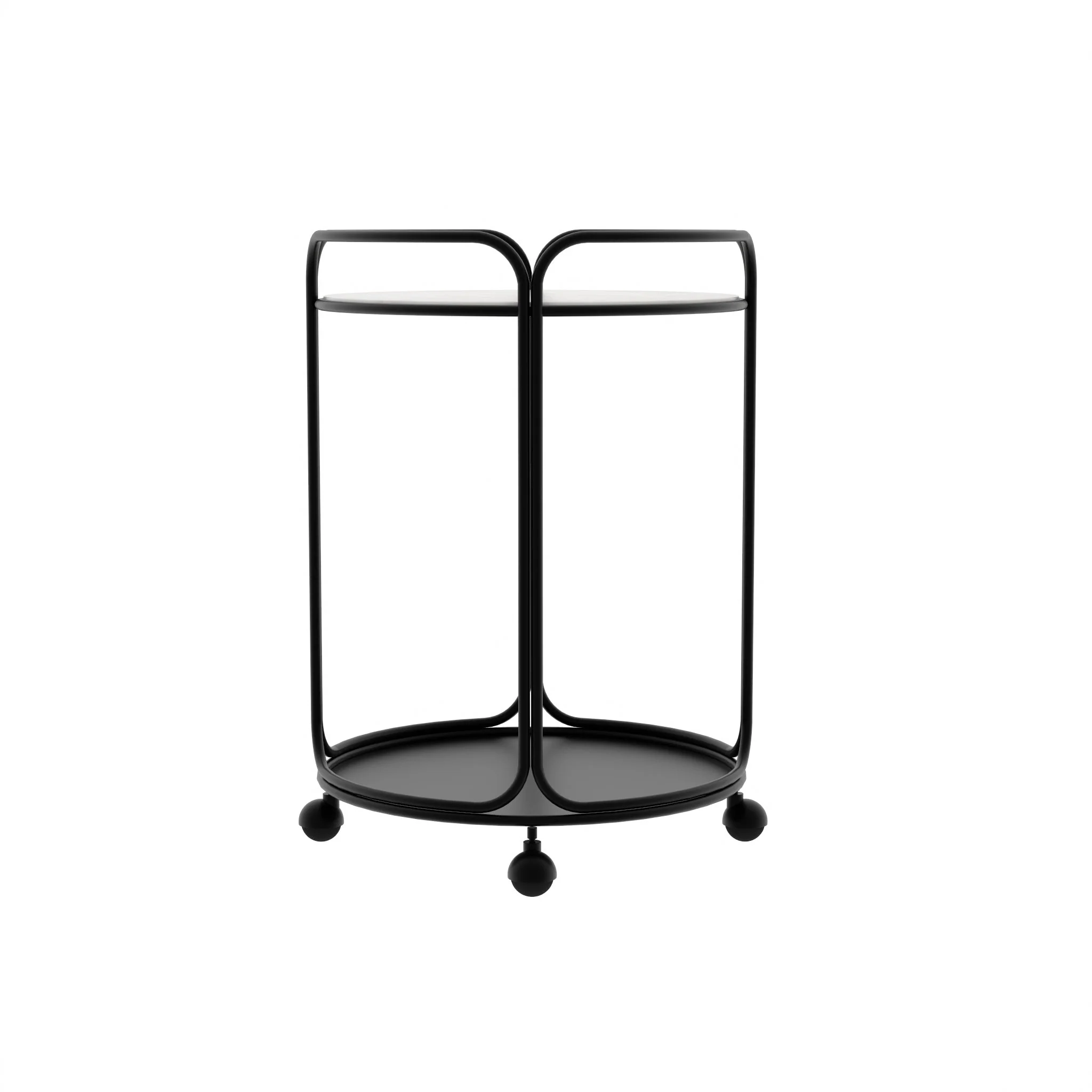 Radius Round Bar Cart - Black | Bar Carts