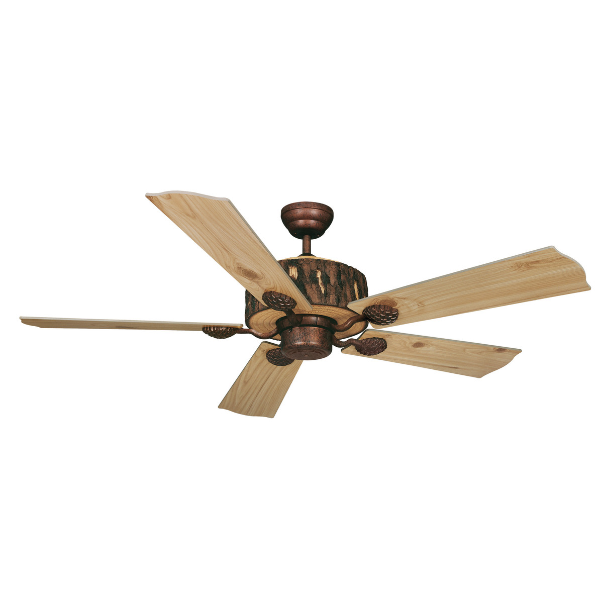 Vaxcel Log Cabin 52in. Bronze Wood Rustic Ceiling Fan Fn52265wp
